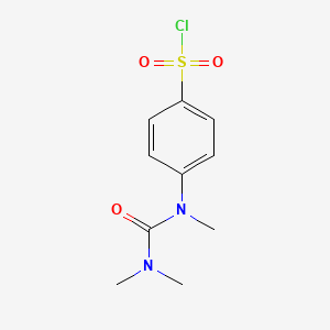 molecular formula C10H13ClN2O3S B2834278 4-(Trimethyl-ureido)-benzenesulfonyl chloride CAS No. 680185-47-1
