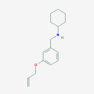 molecular formula C16H23NO B283428 N-[3-(allyloxy)benzyl]-N-cyclohexylamine 