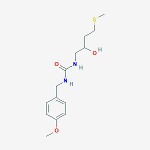 1-(2-Hydroxy-4-methylsulfanylbutyl)-3-[(4-methoxyphenyl)methyl]urea