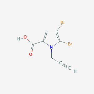 2,3-Dibromo-1-(2-propynyl)-1H-pyrrole-5-carboxylic acid