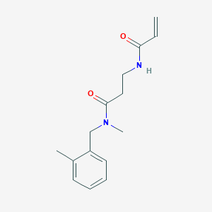 N-Methyl-N-[(2-methylphenyl)methyl]-3-(prop-2-enoylamino)propanamide