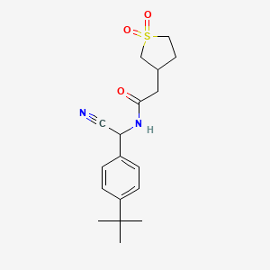 N-[(4-tert-butylphenyl)(cyano)methyl]-2-(1,1-dioxo-1lambda6-thiolan-3-yl)acetamide