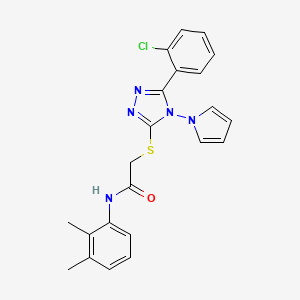 2-{[5-(2-chlorophenyl)-4-(1H-pyrrol-1-yl)-4H-1,2,4-triazol-3-yl]sulfanyl}-N-(2,3-dimethylphenyl)acetamide