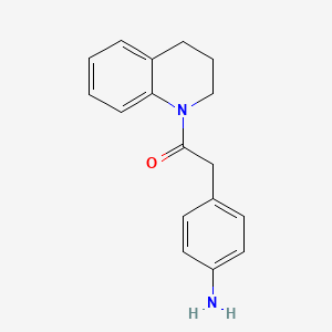 molecular formula C17H18N2O B2834333 2-(4-氨基苯基)-1-(1,2,3,4-四氢喹啉-1-基)乙酮 CAS No. 954565-45-8