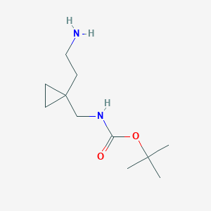tert-butyl N-{[1-(2-aminoethyl)cyclopropyl]methyl}carbamate