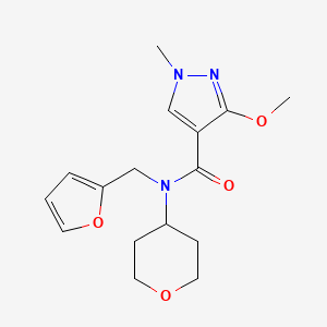 N-(furan-2-ylmethyl)-3-methoxy-1-methyl-N-(tetrahydro-2H-pyran-4-yl)-1H-pyrazole-4-carboxamide