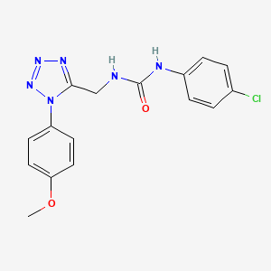 1-(4-chlorophenyl)-3-((1-(4-methoxyphenyl)-1H-tetrazol-5-yl)methyl)urea