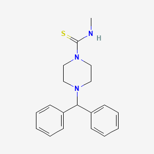 4-(diphenylmethyl)-N-methylpiperazine-1-carbothioamide