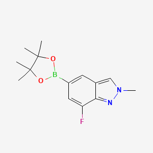 7-Fluoro-2-methyl-5-(4,4,5,5-tetramethyl-1,3,2-dioxaborolan-2-yl)indazole