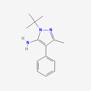 2-Tert-butyl-5-methyl-4-phenylpyrazol-3-amine
