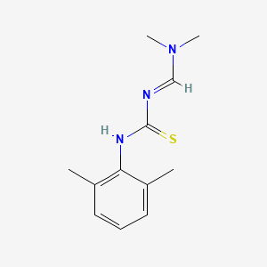 molecular formula C12H17N3S B2834382 N-[(二甲基氨基)甲亚甲基]-N'-(2,6-二甲基苯基)硫脲 CAS No. 99590-62-2