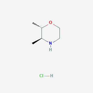 molecular formula C6H14ClNO B2834388 (2S,3S)-2,3-dimethylmorpholine hydrochloride CAS No. 316806-96-9