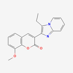 3-(3-ethylimidazo[1,2-a]pyridin-2-yl)-8-methoxy-2H-chromen-2-one