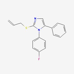 2-(allylthio)-1-(4-fluorophenyl)-5-phenyl-1H-imidazole