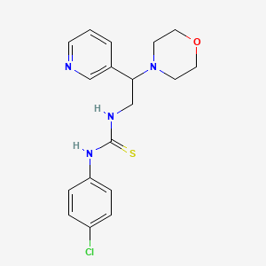 1-(4-Chlorophenyl)-3-(2-morpholino-2-(pyridin-3-yl)ethyl)thiourea