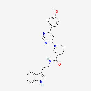 N-[2-(1H-indol-3-yl)ethyl]-1-[6-(4-methoxyphenyl)pyrimidin-4-yl]piperidine-3-carboxamide