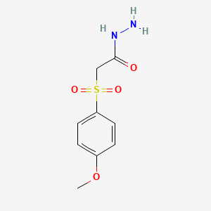 molecular formula C9H12N2O4S B2834443 2-[(4-Methoxyphenyl)sulfonyl]acetohydrazide CAS No. 2879-04-1
