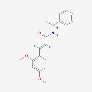 (2E)-3-(2,4-dimethoxyphenyl)-N-(1-phenylethyl)prop-2-enamide
