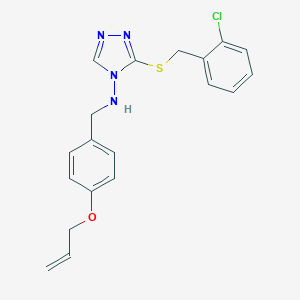 molecular formula C19H19ClN4OS B283447 N-[4-(allyloxy)benzyl]-N-{3-[(2-chlorobenzyl)thio]-4H-1,2,4-triazol-4-yl}amine 