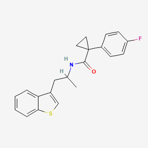 N-(1-(benzo[b]thiophen-3-yl)propan-2-yl)-1-(4-fluorophenyl)cyclopropanecarboxamide