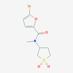 molecular formula C10H12BrNO4S B2834486 5-溴-N-(1,1-二氧代四氢噻吩-3-基)-N-甲基-2-呋酰胺 CAS No. 301236-35-1