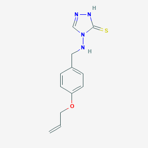 molecular formula C12H14N4OS B283449 4-(4-Allyloxy-benzylamino)-4H-[1,2,4]triazole-3-thiol 