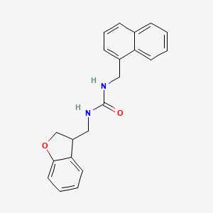 3-[(2,3-Dihydro-1-benzofuran-3-yl)methyl]-1-[(naphthalen-1-yl)methyl]urea