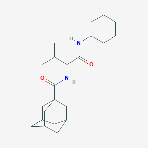 molecular formula C22H36N2O2 B2834494 2-[(adamantan-1-yl)formamido]-N-cyclohexyl-3-methylbutanamide CAS No. 1008212-38-1