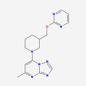 5-Methyl-7-[3-(pyrimidin-2-yloxymethyl)piperidin-1-yl]-[1,2,4]triazolo[1,5-a]pyrimidine