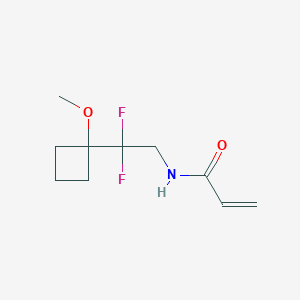 N-[2,2-Difluoro-2-(1-methoxycyclobutyl)ethyl]prop-2-enamide