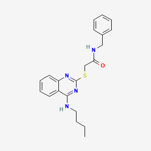 N-benzyl-2-((4-(butylamino)quinazolin-2-yl)thio)acetamide