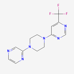 4-[4-(Pyrazin-2-yl)piperazin-1-yl]-6-(trifluoromethyl)pyrimidine