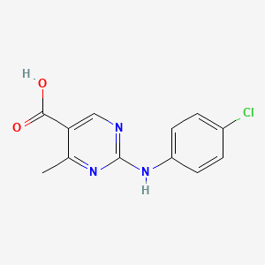 2-[(4-Chlorophenyl)amino]-4-methylpyrimidine-5-carboxylic acid