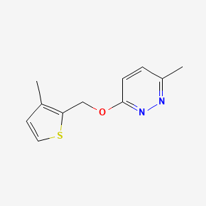 3-Methyl-6-[(3-methylthiophen-2-yl)methoxy]pyridazine
