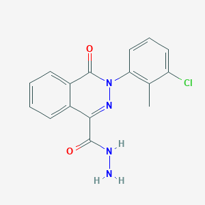 3-(3-Chloro-2-methylphenyl)-4-oxo-3,4-dihydro-1-phthalazinecarbohydrazide