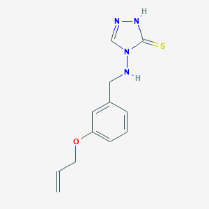 molecular formula C12H14N4OS B283454 4-(3-Allyloxy-benzylamino)-4H-[1,2,4]triazole-3-thiol 