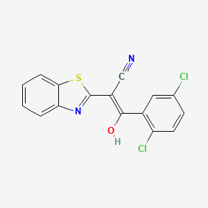 (E)-2-(benzo[d]thiazol-2(3H)-ylidene)-3-(2,5-dichlorophenyl)-3-oxopropanenitrile