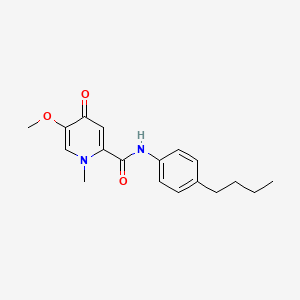 N-(4-butylphenyl)-5-methoxy-1-methyl-4-oxo-1,4-dihydropyridine-2-carboxamide