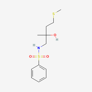 N-(2-hydroxy-2-methyl-4-(methylthio)butyl)benzenesulfonamide