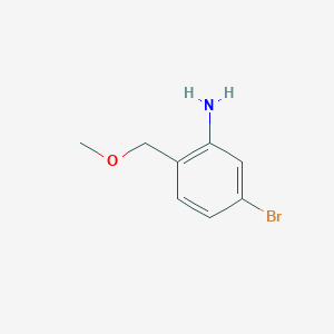 molecular formula C8H10BrNO B2834555 5-Bromo-2-(methoxymethyl)aniline CAS No. 1598981-76-0