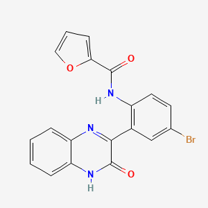N-[4-bromo-2-(3-oxo-4H-quinoxalin-2-yl)phenyl]furan-2-carboxamide