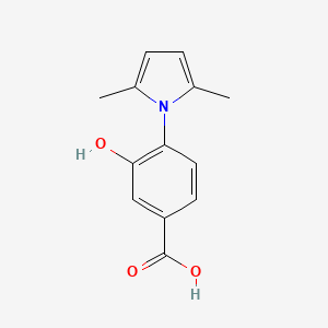 molecular formula C13H13NO3 B2834561 4-(2,5-dimethyl-1H-pyrrol-1-yl)-3-hydroxybenzoic acid CAS No. 313701-77-8