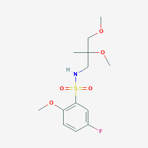 N-(2,3-dimethoxy-2-methylpropyl)-5-fluoro-2-methoxybenzene-1-sulfonamide