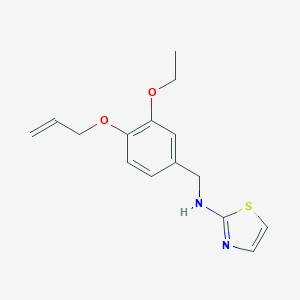 molecular formula C15H18N2O2S B283457 (4-Allyloxy-3-ethoxy-benzyl)-thiazol-2-yl-amine 
