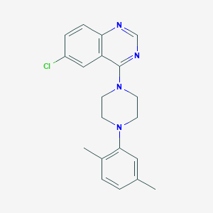 molecular formula C20H21ClN4 B2834588 6-Chloro-4-[4-(2,5-dimethylphenyl)piperazin-1-yl]quinazoline CAS No. 1661001-41-7