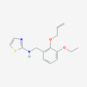 N-[(3-ethoxy-2-prop-2-enoxyphenyl)methyl]-2-thiazolamine