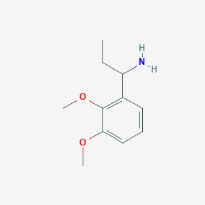 molecular formula C11H17NO2 B2834596 1-(2,3-Dimethoxyphenyl)propan-1-amine CAS No. 1270381-49-1