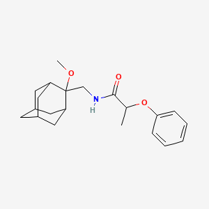 molecular formula C21H29NO3 B2834619 N-(((1R,3S,5r,7r)-2-methoxyadamantan-2-yl)methyl)-2-phenoxypropanamide CAS No. 1797160-31-6