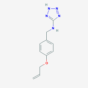 molecular formula C11H13N5O B283462 (4-Allyloxy-benzyl)-(2H-tetrazol-5-yl)-amine 