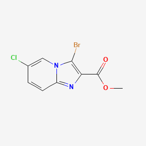 molecular formula C9H6BrClN2O2 B2834644 Methyl 3-bromo-6-chloroimidazo[1,2-a]pyridine-2-carboxylate CAS No. 1221715-45-2